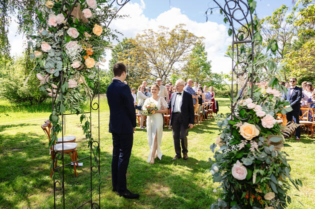 Lecture de vœux — cérémonie laïque en extérieur